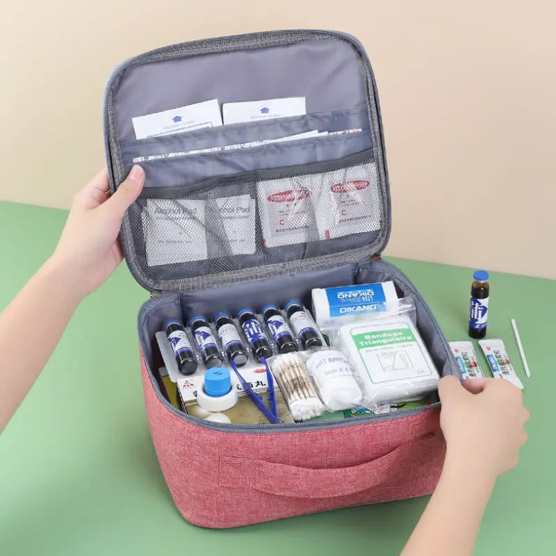 Medicine Storage Bag Mini Portable Travel First Aid Kit Medicine Bag