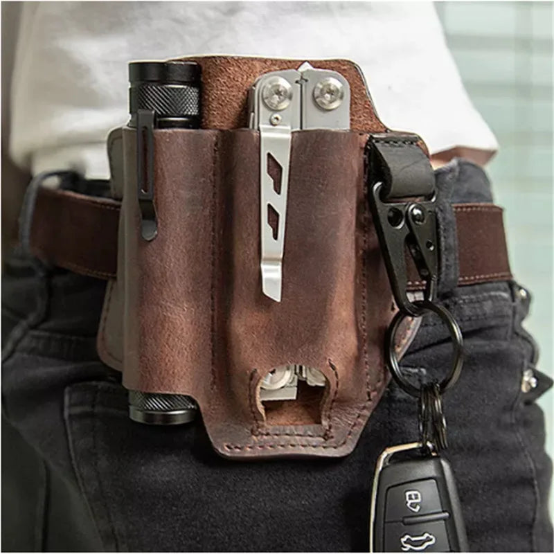 PU Leather Sheath For Leatherman Multitool Sheath EDC Pocket Organizer